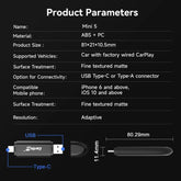 CarlinKit Mini SE Wireless Apple CarPlay Adapter Dongle 2025 USB Version UK Apple CarPlay Apple CarPlay & Android Auto